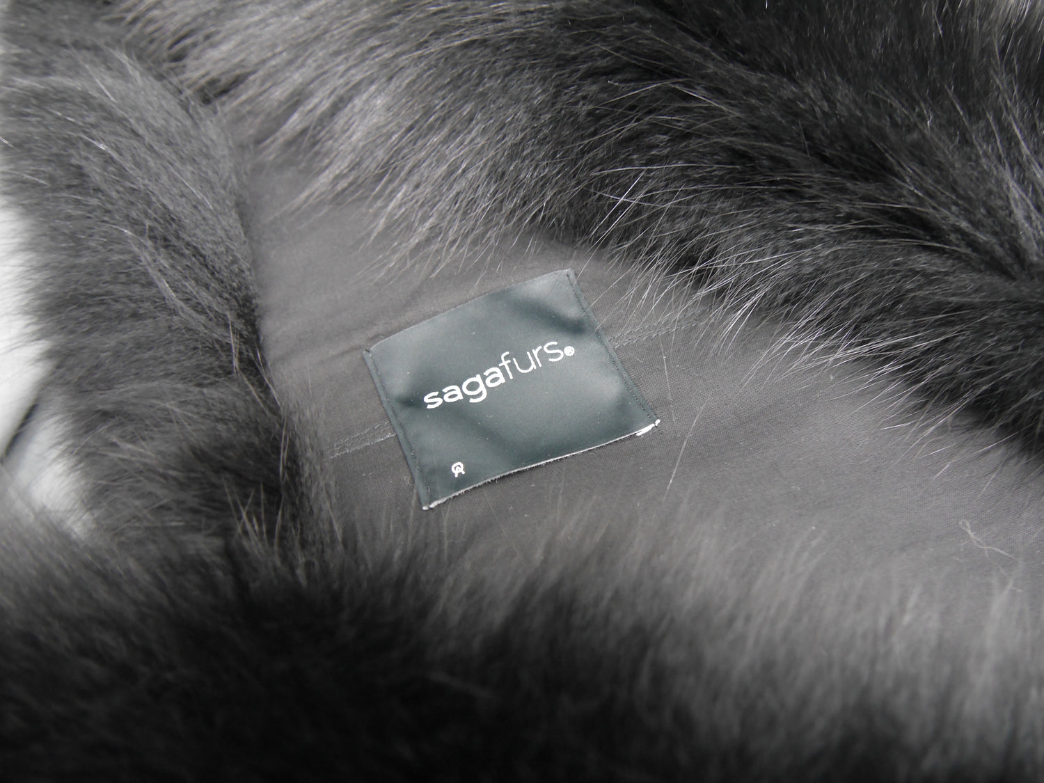 Black fox fur wrap/stole/scarf