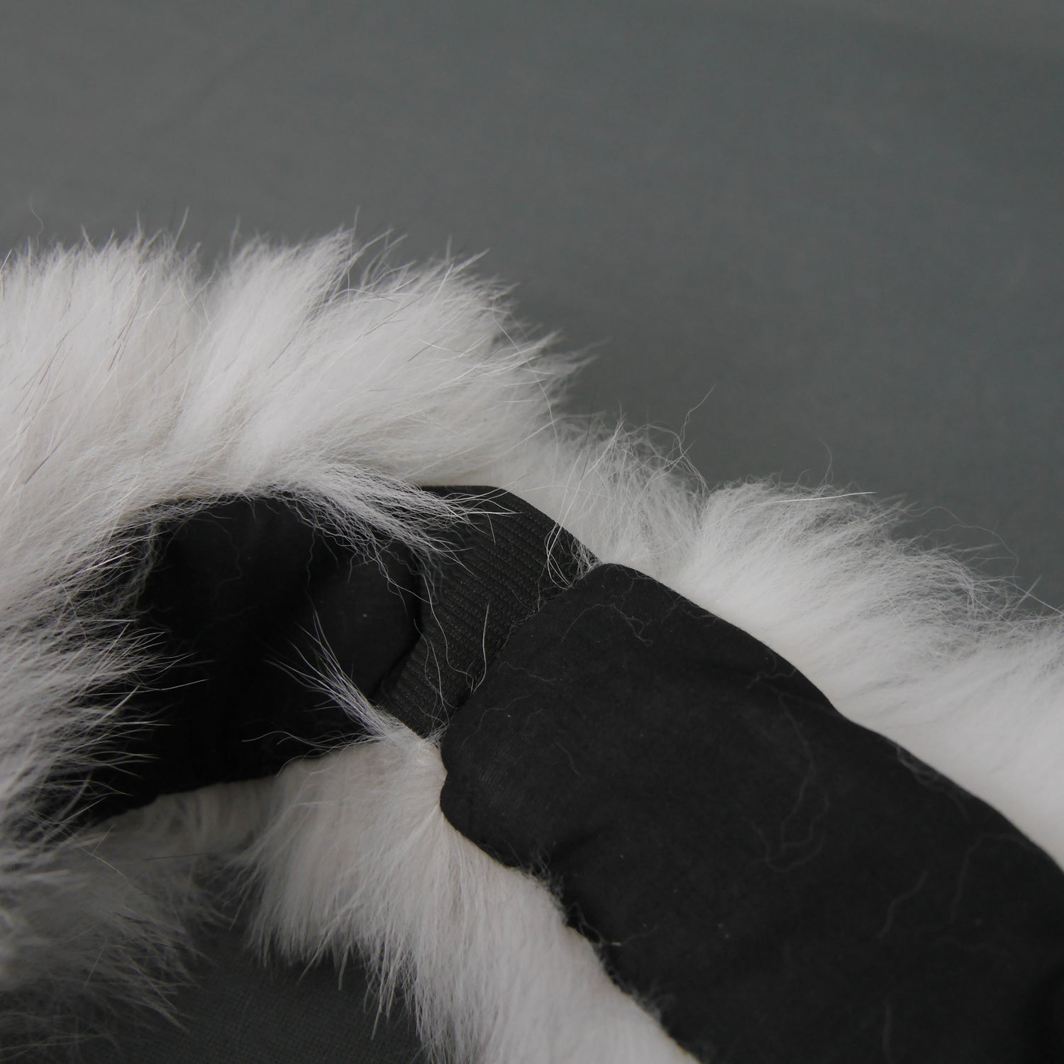 Blue fox fur headband