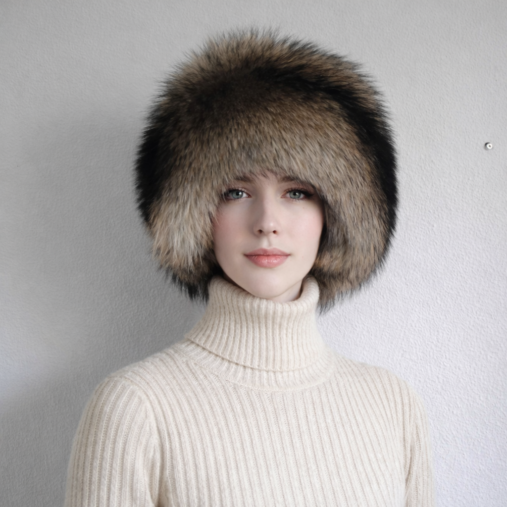 Finnraccoon fur hat