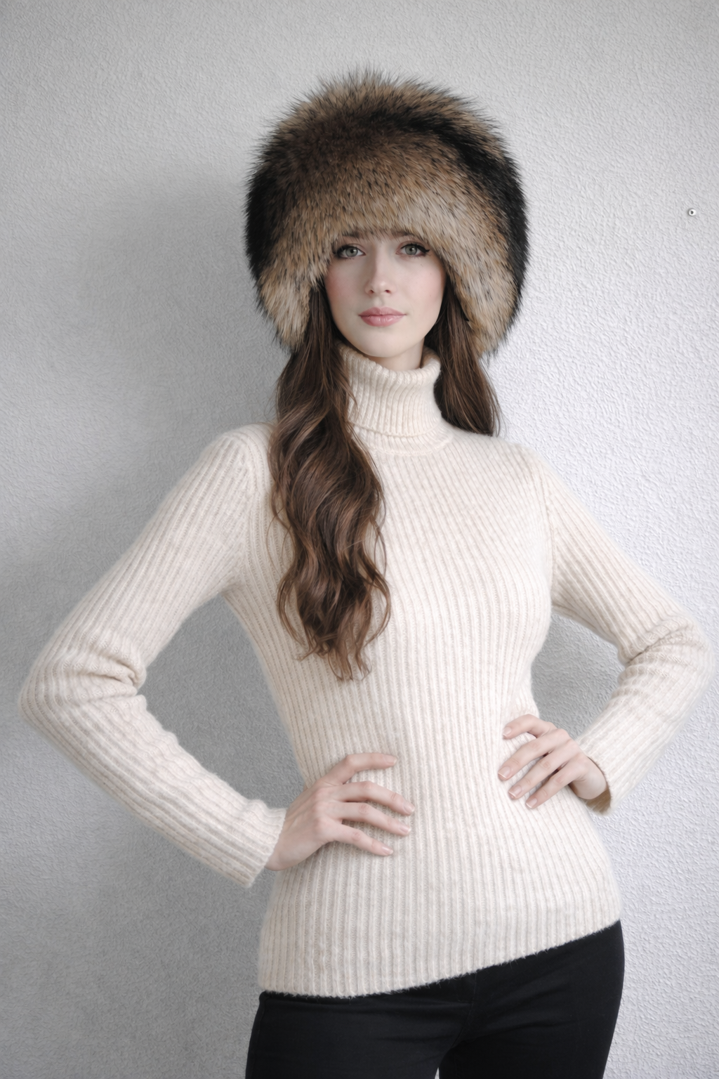 Finnraccoon fur hat
