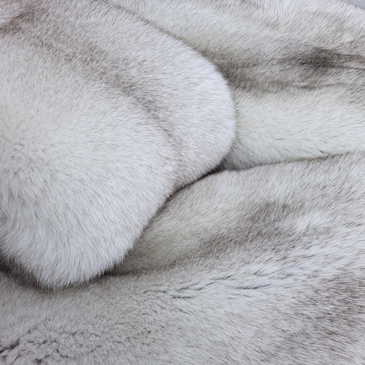 Double sided blue fox fur coat