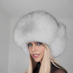 SAGA Blue fox fur ushanka