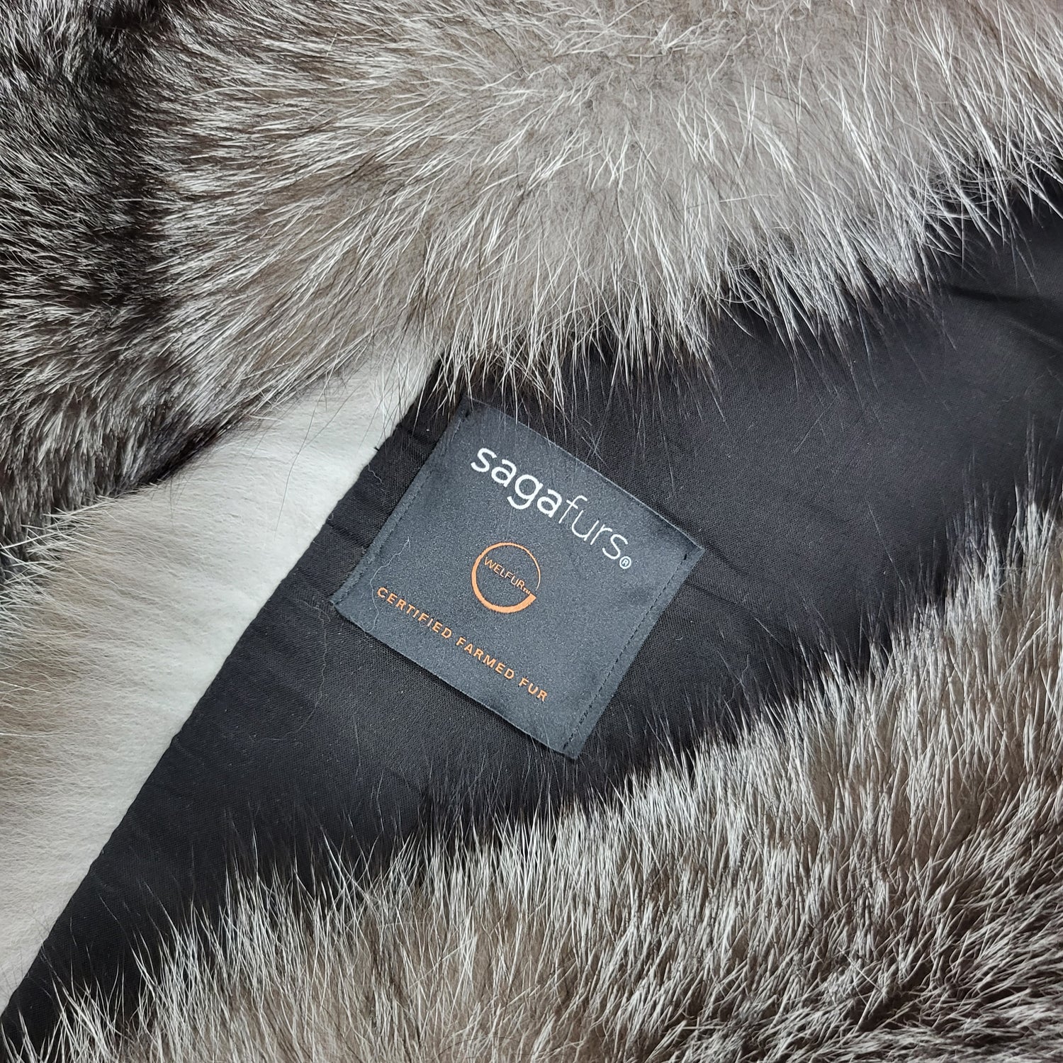 SAGA blue frost fox fur wrap/stole/scarf