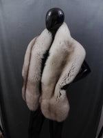 Blue fox fur stole/wrap/scarf