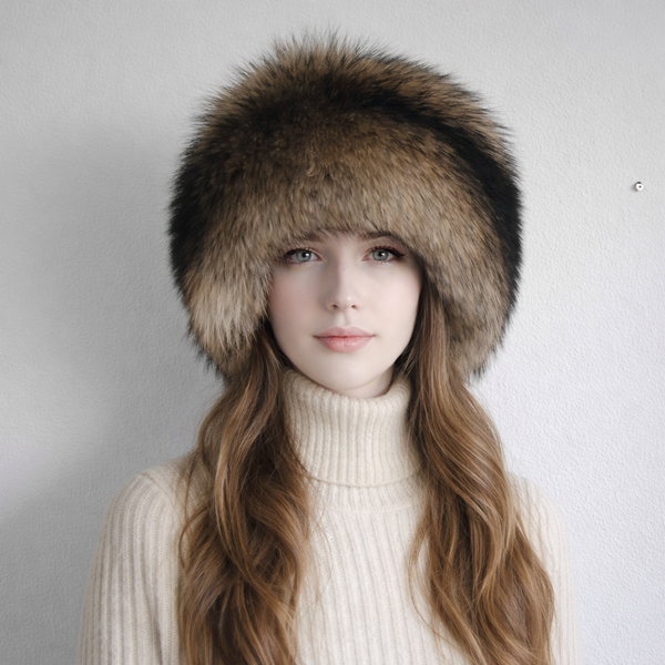 Finnraccoon fur hat