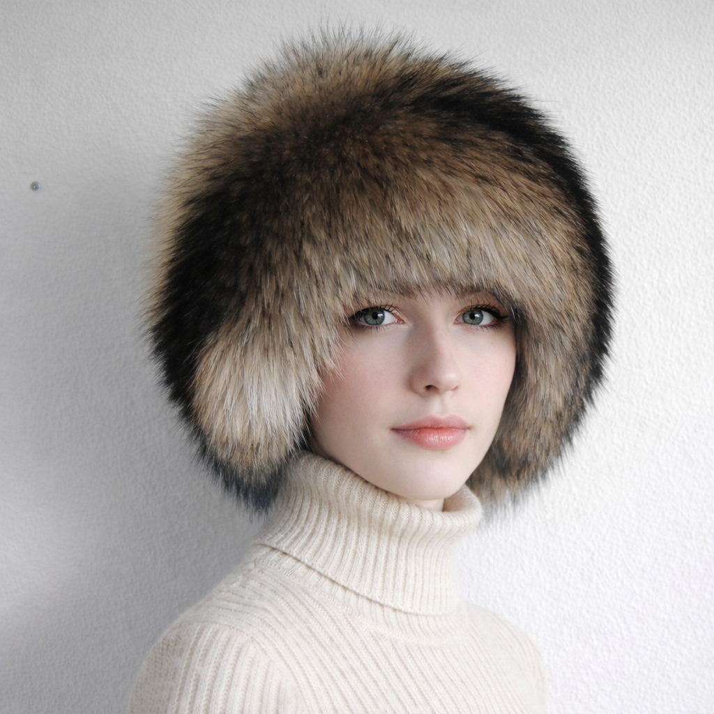 Finnraccoon fur hat