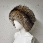 Finn raccoon fur hat left front